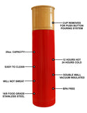 25 oz The BUCKSHOT II THERMO BOTTLE Shot gun Shell Double Wall Vacuum Insulated Thermal Bottle
