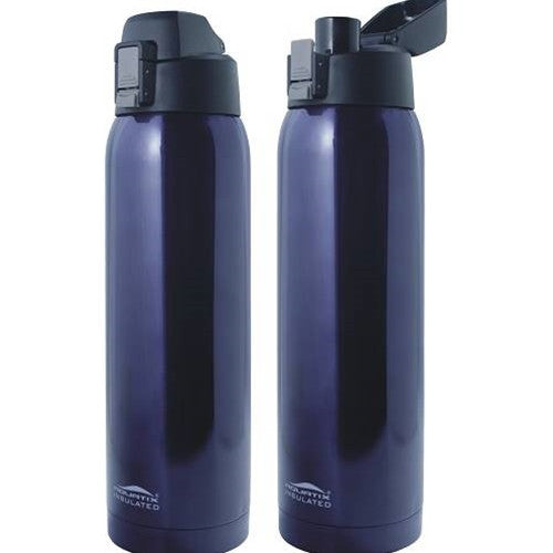 Extra Large (68 oz) Midnight Blue Thermal Vacuum Sealed Double Insulat –  Aquatixbottles