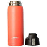 Sunset Orange 21 oz Powder Coated Thermal Double Insulated Vacuum Sealed Sports Bottle Flip Top