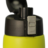 Lime 21 oz Powder Coated Thermal Double Insulated Vacuum Sealed Sports Bottle Flip Top