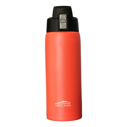 Sunset Orange 21 oz Powder Coated Thermal Double Insulated Vacuum Sealed Sports Bottle Flip Top