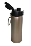 Glittering Gold 21 oz Thermal Double Insulated Vacuum Sealed Sports Bottle Flip Top