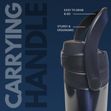 Extra Large (68 oz) Midnight Blue Thermal Vacuum Sealed Double Insulated Sports Thermos