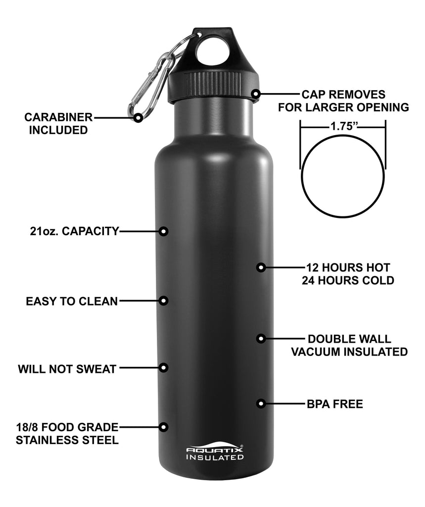 21oz Insulated Stainless Steel Water Bottle