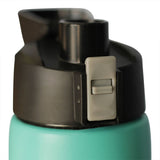 Turquoise 32oz Powder Coated Thermal Double Insulated Vacuum Sealed Sports Bottle Flip Top