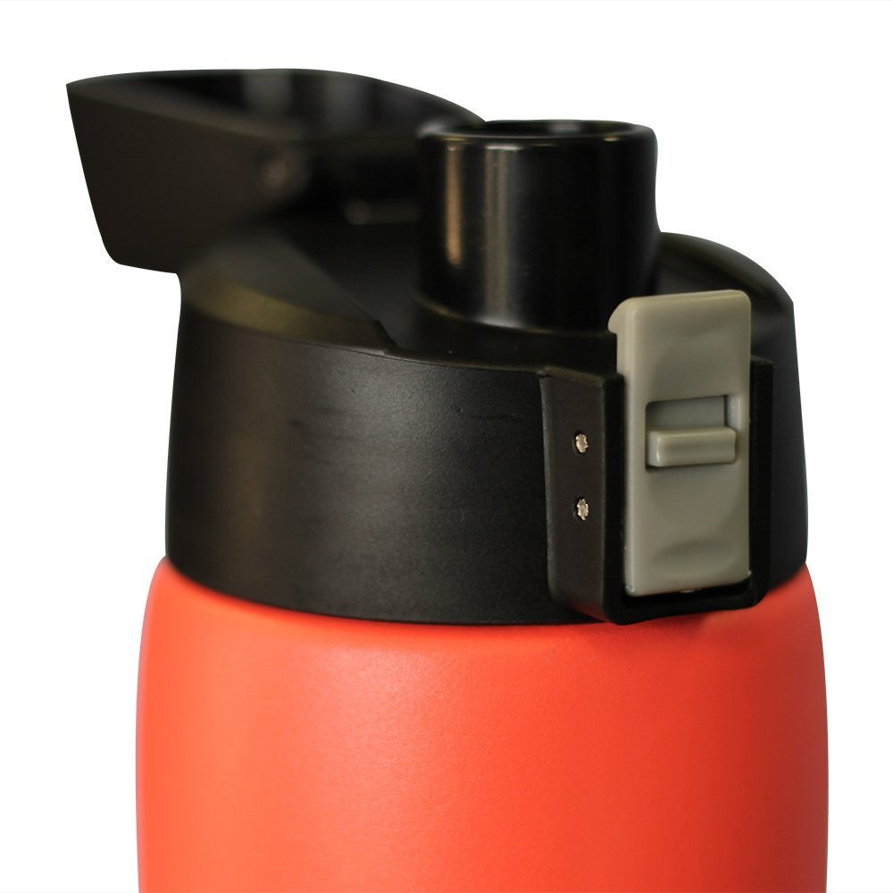 Sunset Orange 21 oz Powder Coated Thermal Double Insulated Vacuum