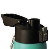 Turquoise 21 oz Powder Coated Thermal Double Insulated Vacuum Sealed Sports Bottle Flip Top