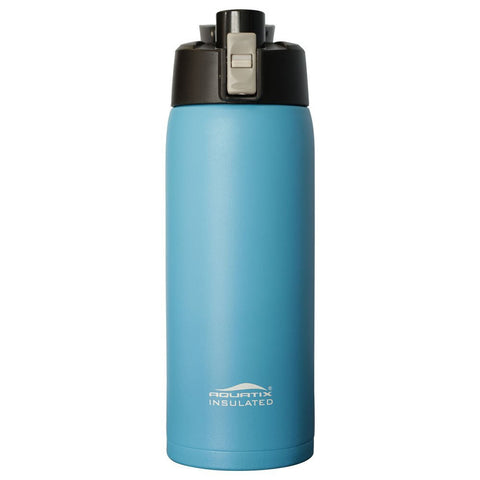 Sea Mist Blue 21 oz  Powder Coated Thermal Double Insulated Vacuum Sealed Sports Bottle Flip Top